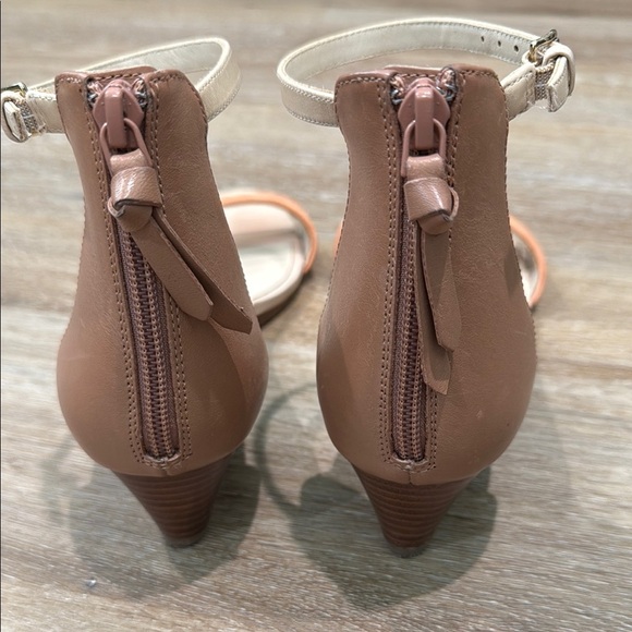 Cole Haan Tan and Cream Ankle-Strap Sandals - Picture 6 of 13